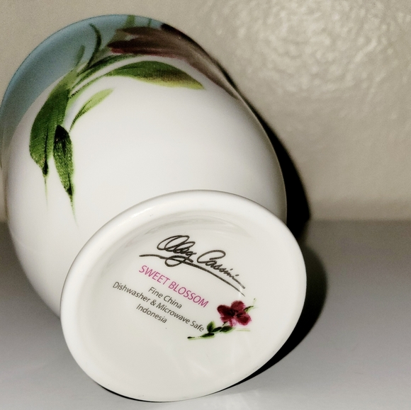 Oleg Cassini Sweet Blossom Fine China Indonesia Large Teacup/ Coffee Mug Vintage - Picture 2 of 4